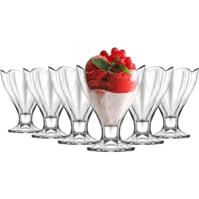 Kinekus Pohár na zmrzlinu LILY čirý sklo sd KIN641591425 6 x 250 ml
