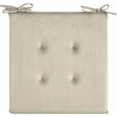 Takoy Zamatový podsedák GAJA s ozdobným prešívaním a praktickými šnúrkami-HF-463960 | 40 x 40 x 6 cm