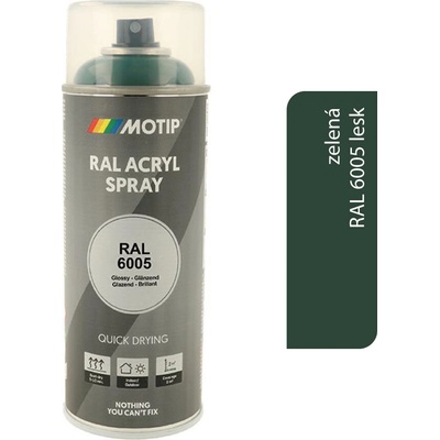 Motip Acryl 400 ml RAL 6005 lesk