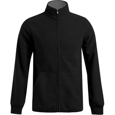 Promodoro 7971 / Мъжко яке от двоен полар - черно/светлосиво xxl (40797181205)
