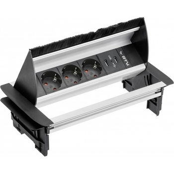 GTV 3 Plug + 2 USB AE-PBC3GS2U-53BKS