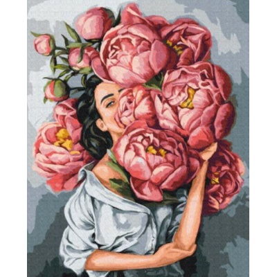 ASTRA IN PEONIES 40 x 50 cm na ráme