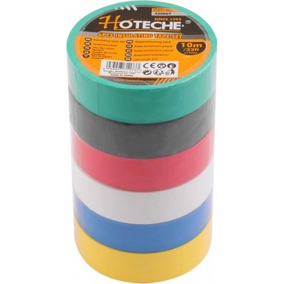 Hoteche Páska elektroizolačná 17 mm x 10 m mix farieb 438007 6 ks