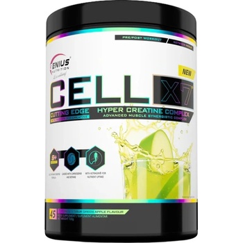 GENIUS NUTRITION CELL-X7 | with Betaine, D-Ribose and Beta-Alanine [720 грама] Зелена ябълка