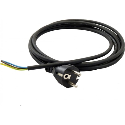 Dalap Захранващ черен кабел за вентилатори - 3x1 мм с дължина 3 м (70162)