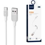 Sendem Кабел Sendem M63T USB към USB-C, Short, 25cm, 100W, Бял