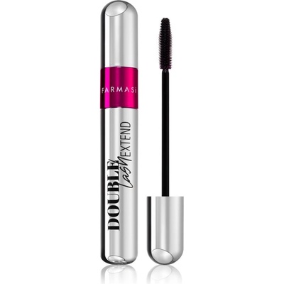 Farmasi Double Lash Extend řasenka pro prodloužení, natočení a objem Black 12 ml