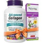 Webber Naturals Колаген с хиалуронова киселина и бор 40 мини каплети + Гел с черен оман и арника 60 ml | Webber Naturals (77273)