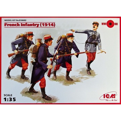 ICM French Infantry 1914 4 figúrky 1:35