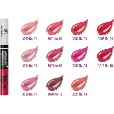 Dermacol 16H Lip Colour dlhotrvajúca farba na pery 08 3 ml a 4,1 ml