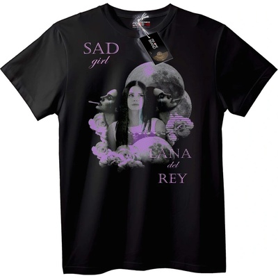 NOONEBRAND Тениска Тъжно момиче Lana Del Rey - XL, White