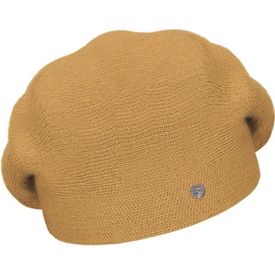 Rabionek dámský vlněný pletený baret Manon Mustard