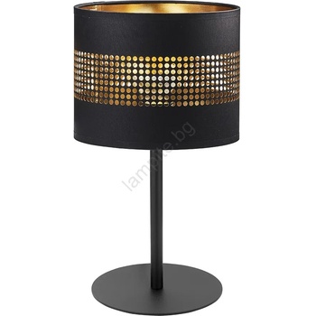 Image 1 of TK Lighting Настолна лампа TAGO 1xE27/15W/230V черна/златиста (TK5054)