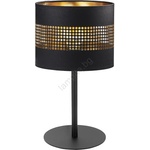 TK Lighting Настолна лампа TAGO 1xE27/15W/230V черна/златиста (TK5054)
