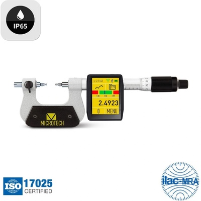 Microtech Electronic Дигитален микрометър за зъбни колела Microtech GEAR DataMet - 50-75 мм, 0, 0001 мм (110740758)