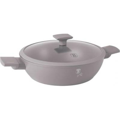 BerlingerHaus Pánev s titanovým povrchem a poklicí 28 cm Taupe Collection BH-8098
