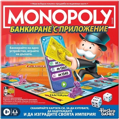 Hasbro Настолна игра Монополи: Банкиране с приложение - Семейна (g1424656)