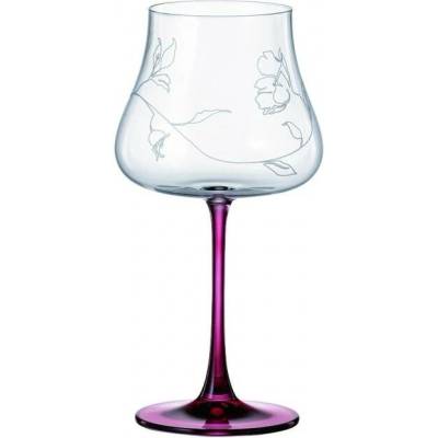 Crystal Bohemia BOHEMIA IDUNA RED FOOT POHÁR NA VÍNO 6 x 580 ml