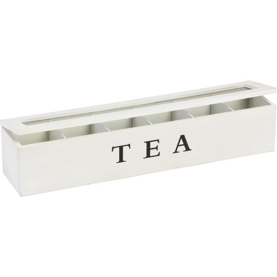 HIT Кутия за чай hit - 6 отделения, бяла (23201068)