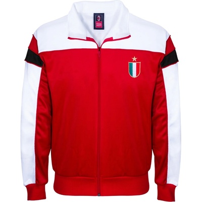 Score Draw Яке Score Draw SD AC Milan 1988 Retro Football Tracksuit Jacket Adults - Red/Black