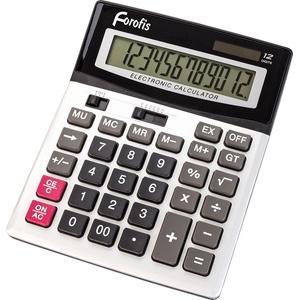 FOROFIS Настолен калкулатор Forofis 91593, 14-разряден, сив Калкулатори