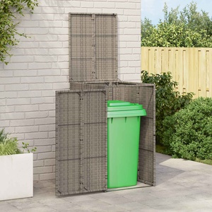 vidaXL Кутия за боклук Сив 65 x 80 x 115 см Полиетилен (42008241)