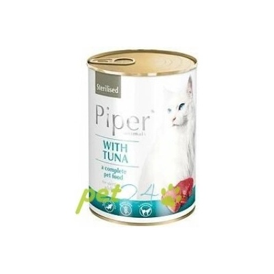 PIPER CAT tuniak pre sterilizované mačky 400 g