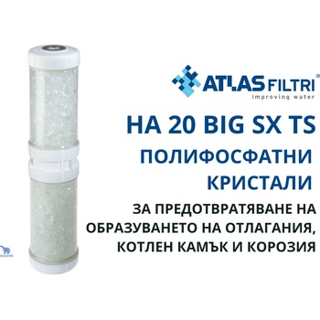 Atlas Filtri Atlas HA 20 BIG SX TS Контейнер с полифосфатни кристали 20" BIG (RA5197625)