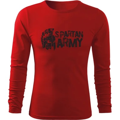 DRAGOWA FIT-T Тениска с дълъг ръкав Ariston, червена, 160 г/м2 (8381)