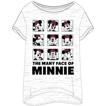 E plus M · tričko na spanie Disney Minnie Mouse motív The many face of Minnie Šedá