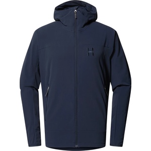 Haglöfs Мъжко софтшел яке Haglöfs Rosson Softshell Hood Softshell jacket - Tarn Blue - размер M (003-3129-0212)