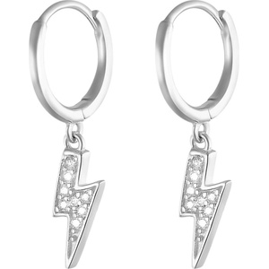 Silenti Jewelry Сребърни обеци "Светкавица