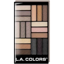 L.A. Colors Paletka očních stínů 18 Color CES750 Downtown Brown 19,8 g