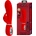 Pretty Love Prescott Red Super Soft Silicone Dual Vibrator Red