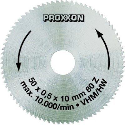 Proxxon Tvrdokovový pílový kotúč (plný materiál) 50 mm