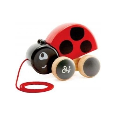 Hape дървена калинка на колела