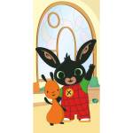 Jerry Fabrics Памучна детска кърпа 70x140 cm Bing "Hoppity" - Jerry Fabrics (24TW051)