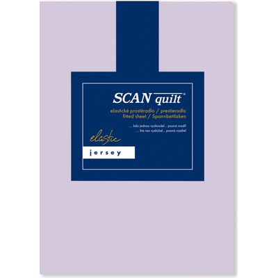 SCANquilt Prestieradlo Jersey Elastic Lycra svetlo fialové 200x220