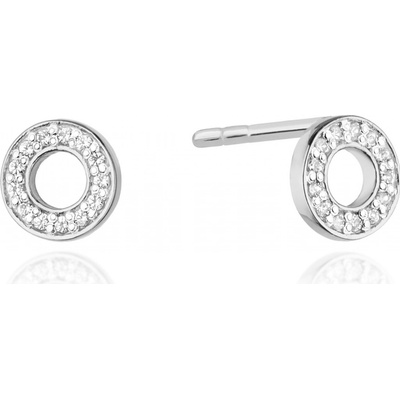 Blink-Blink Napichovacie diamantové náušnice kruh 3117BDB