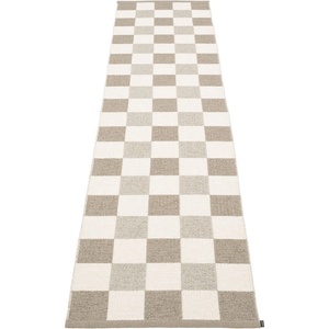Pappelina Бежова и кремава пътека за открито и закрито 70x300 cm Pix Dark Linen - Pappelina (PI9G730)