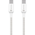 Tactical Здрав кабел с въжена оплетка и бързо зареждане за устройства с USB-C порт - Tactical Stitch Thread USB-C to USB-C Cable 60W (30 см) (бял) (57983126591)