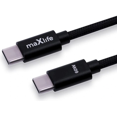 Maxlife Кабел USB-C Maxlife, 2, 0 м, 60W, черен