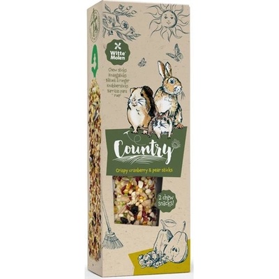 Witte Molen Country Sticks tyčinky brusinky&hruška 110 g