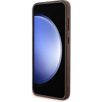 Image 1 of GUESS Гръб Guess за Samsung Galaxy S23 FE, PU, 4G Metal Logo, Кафяв (3666339218584)