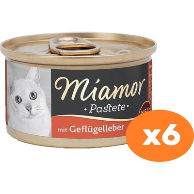 Miamor Pastete hydinová pečeň 6 x 85 g