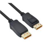 Roline Кабел DisplayPort 2.1 DP - DP, 10k60Hz, HDR, 54Gbit/s, UHBR13.5, M/M, 1m, черен 11.04. 6020-10 (11.04.6020-10)