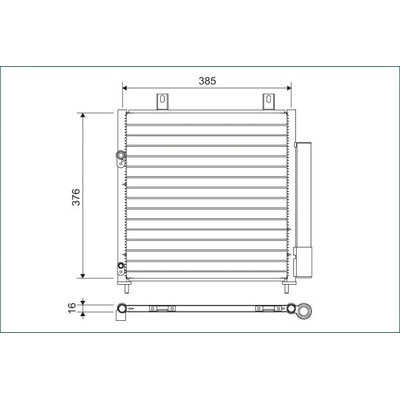 Kondenzátor klimatizace VALEO 822600