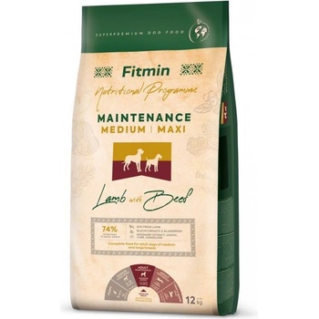 Fitmin Maintenance Medium/Maxi Агнец с Говеждо 12 кг