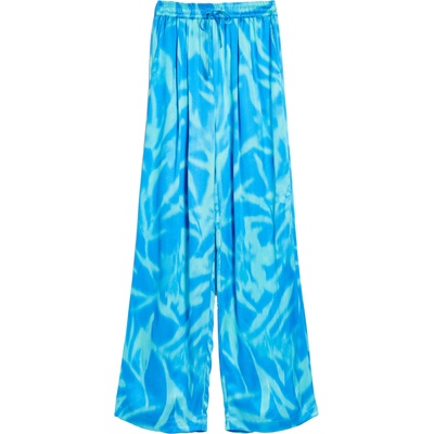 Bershka Панталон с набор синьо, размер S