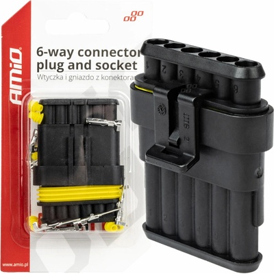 AMiO Hermetický konektor Superseal 6 PIN,, sada -03522